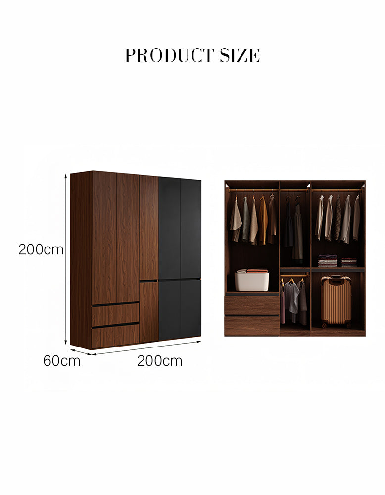 Aisha Wardrobe, 2 Door Wardrobe, 4 Door Wardrobe, More Sizes