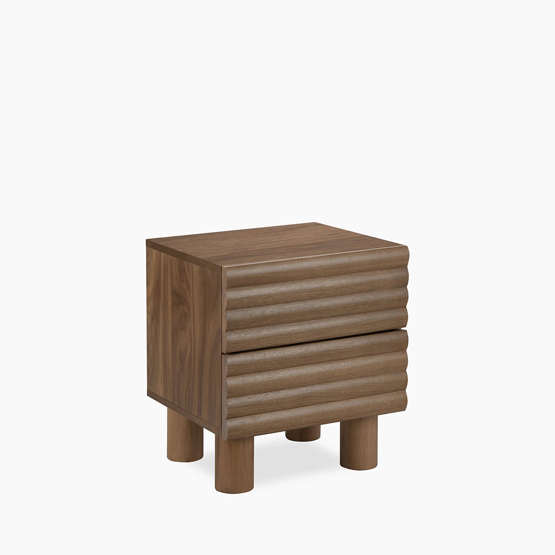 DiGiovanni 2 Drawer Bedside Table, Wood