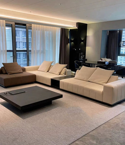 Yamamoto Three Seater, Four Seater, Four Seater Corner Sofa, Real Leather