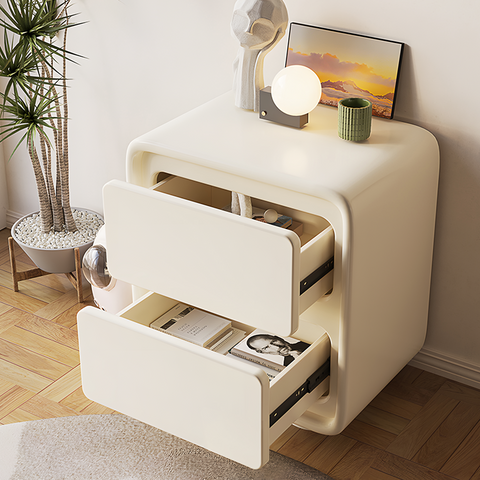 Julieta Bedside Table, Cream