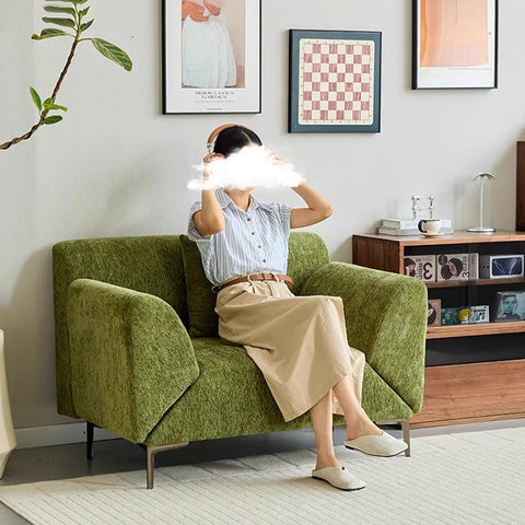 Qadir Deformable Sofa Bed, Armchair, Green