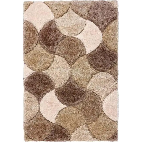 3D Carved Rug Geometric Design - 80X150 cm / Beige - Rugs