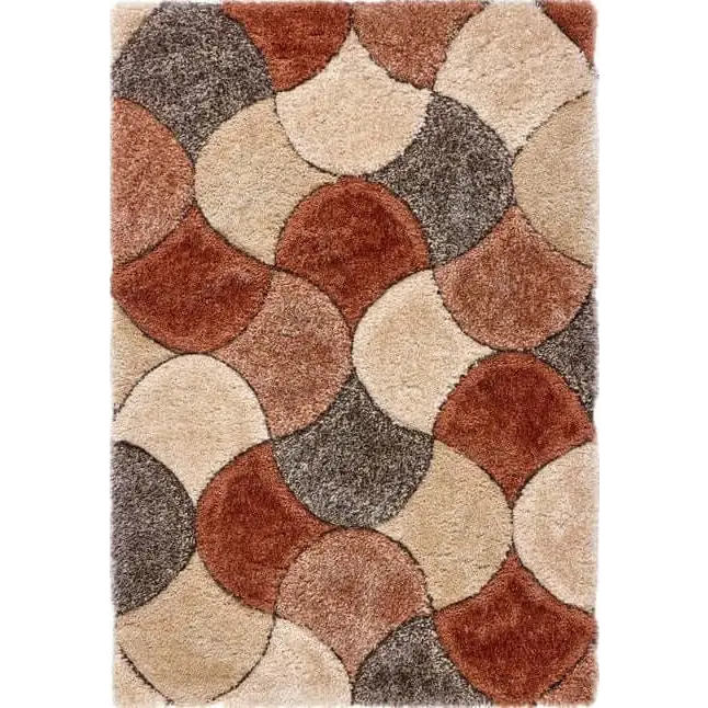 3D Carved Rug Geometric Design - 80X150 cm / Orange - Rugs