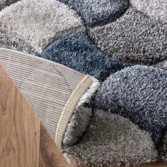 3D Carved Rug Geometric Design - Rugs