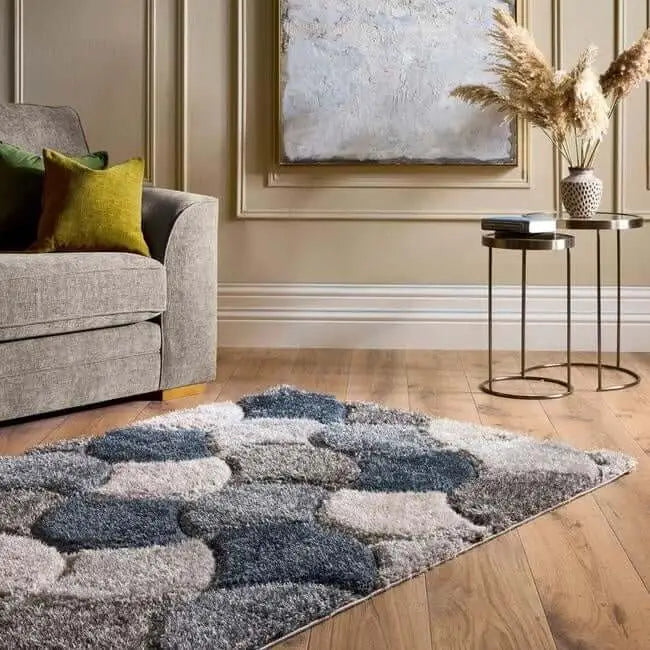 3D Carved Rug Geometric Design - Rugs