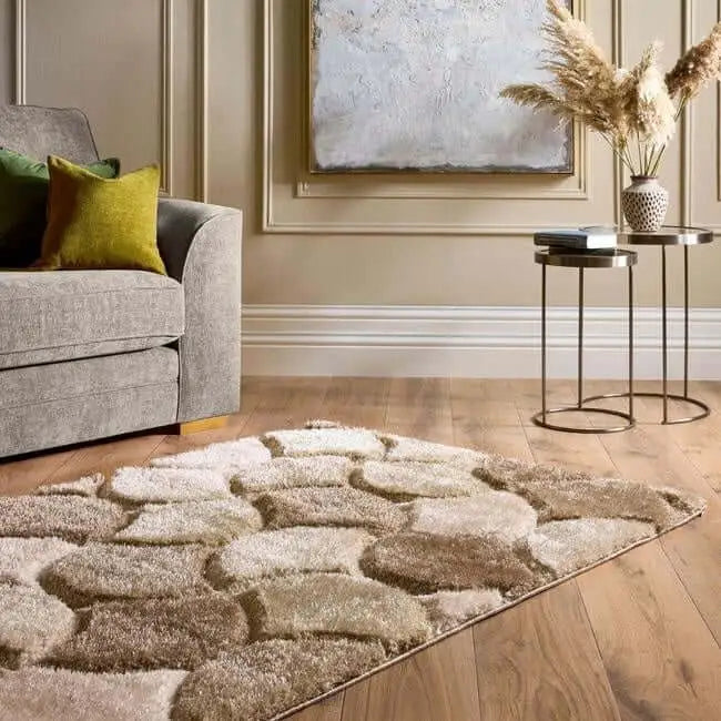 3D Carved Rug Geometric Design - Rugs