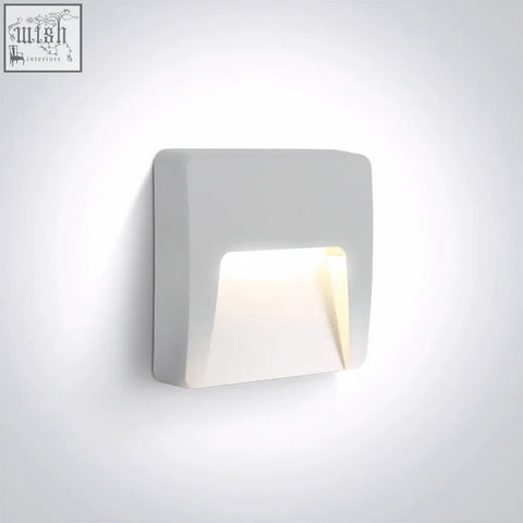 Modern white 3w cct variable led wall light with warm glow recessed panel ip65 for indoor outdoor use