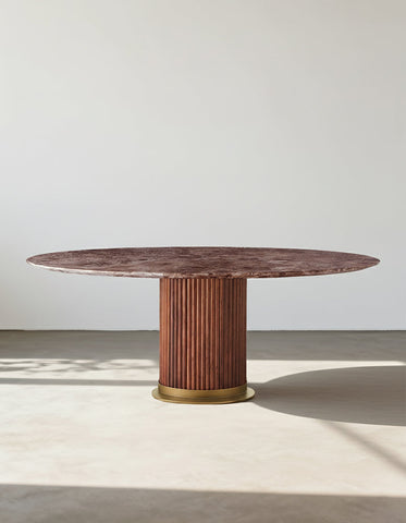 Darcy Oval Dining Table, Marble