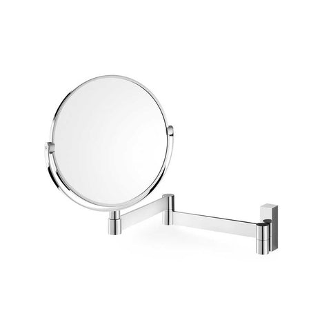 Zack Linea Polished Stainless Steel 3x Magnifying Wall Mirror