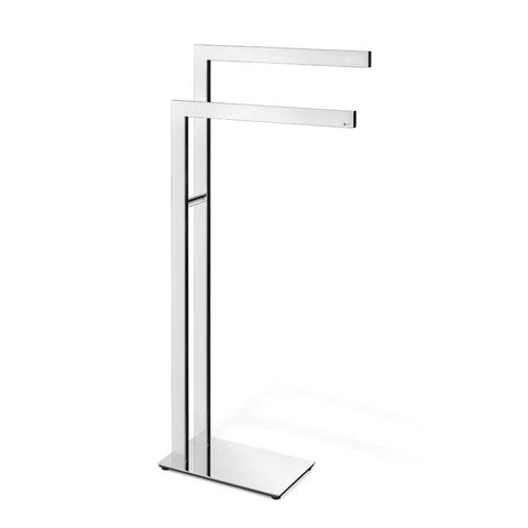 Zack Linea Polished Stainless Steel Towel Stand 120 cm - Premium Bathroom Luxury