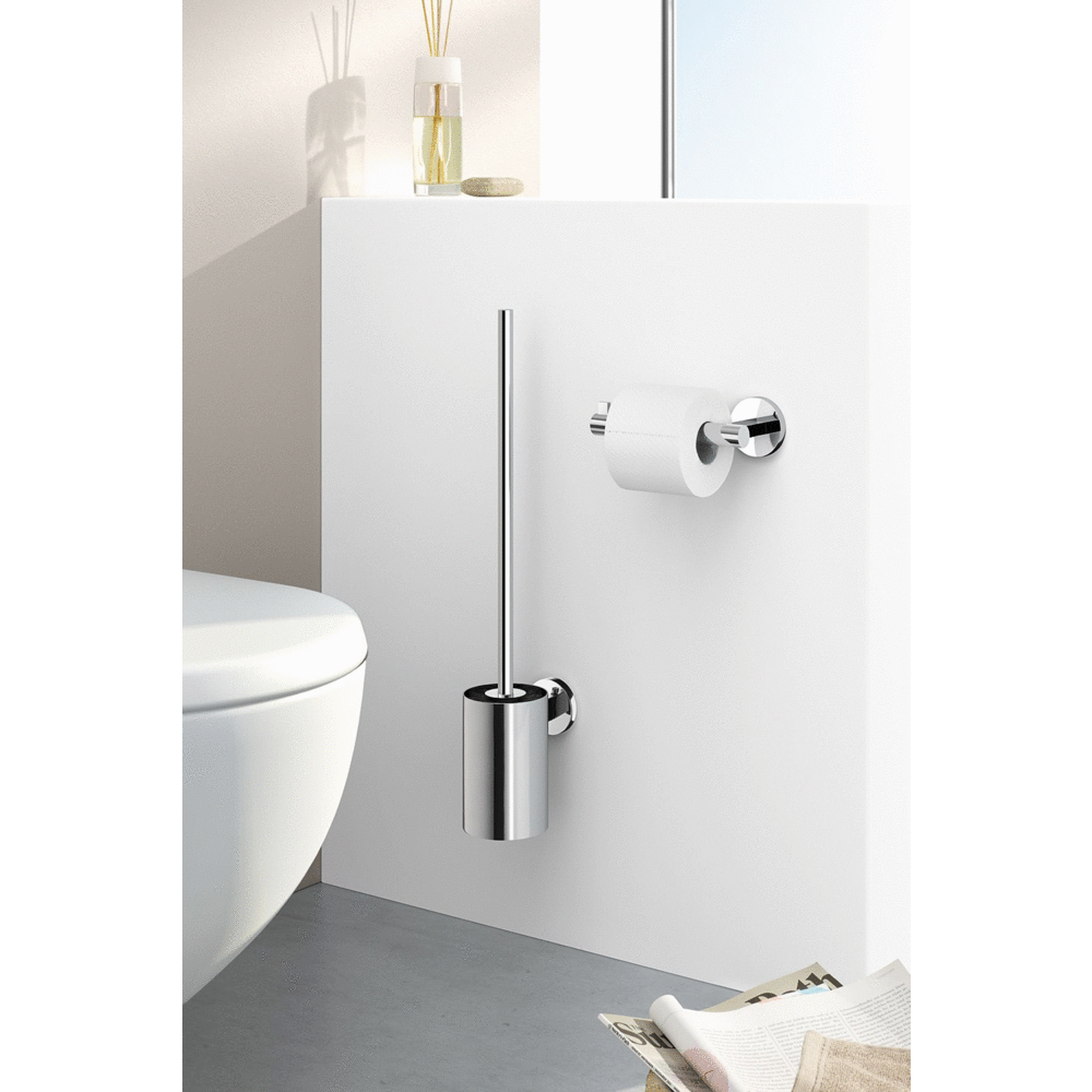 Zack Scala Polished Stainless Steel Toilet Roll Holder - Premium Minimalist Design