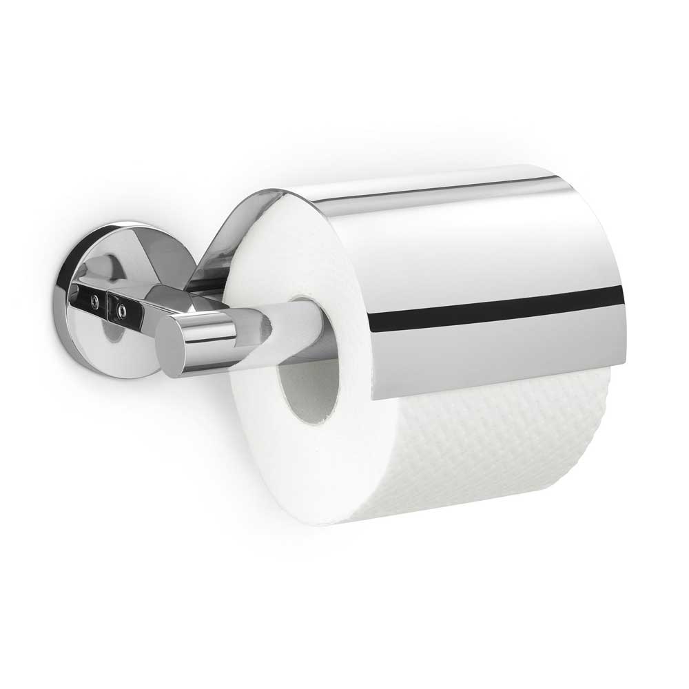 Zack Scala Polished Stainless Steel Covered Toilet Roll Holder - Premium Protection & Style