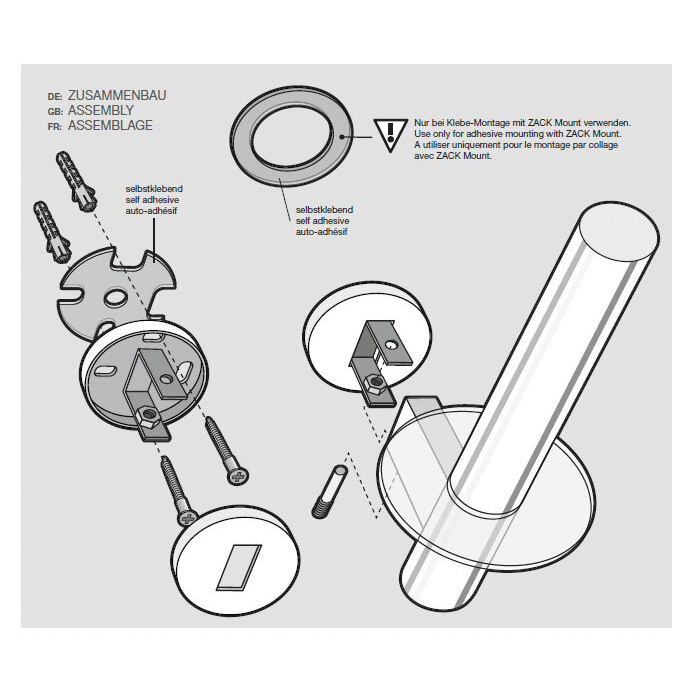 Zack Scala Polished Stainless Steel Spare Toilet Roll Holder - Premium Bathroom Organisation