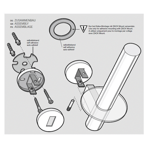 Zack Scala Polished Stainless Steel Spare Toilet Roll Holder - Premium Bathroom Organisation