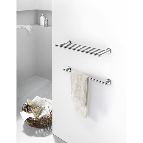 Zack Scala Polished Stainless Steel 66 cm Towel Rail - Premium Bathroom Luxury