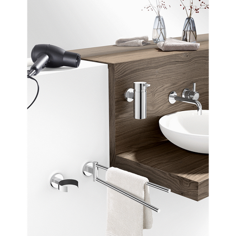 Zack Scala Polished Stainless Steel Swivelling Towel Rail - Premium Rotating Luxury