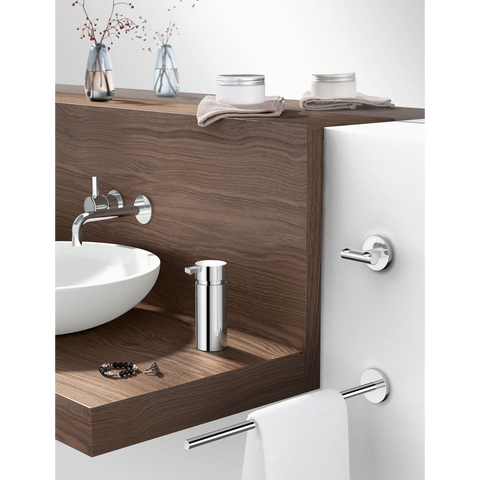 Zack Scala Polished Stainless Steel Fixed Towel Holder 46 cm - Premium Bathroom Elegance
