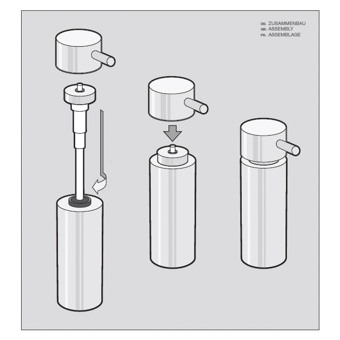 Zack Tico Polished Stainless Steel 13 cm Soap Dispenser 40078