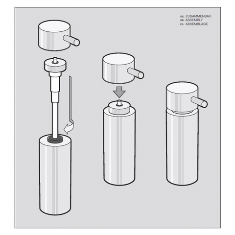 Zack Tico Polished Stainless Steel 13 cm Soap Dispenser 40078