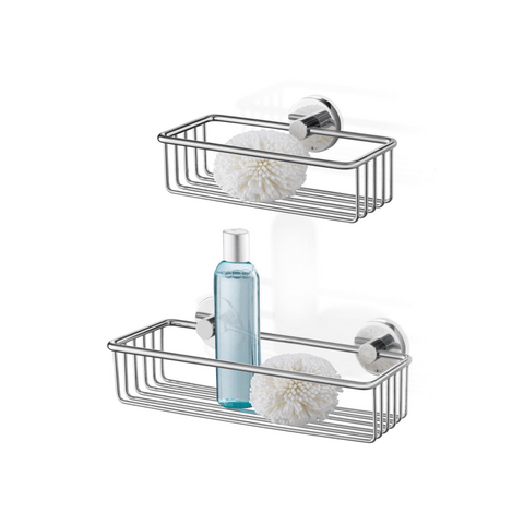 Zack Scala Polished Stainless Steel 23.5 cm Shower Basket 40084