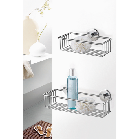Zack Scala Polished Stainless Steel 23.5 cm Shower Basket 40084