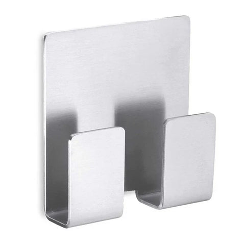 Zack Appeso Self-Adhesive Towel Hook - Brushed Stainless Steel No-Drill