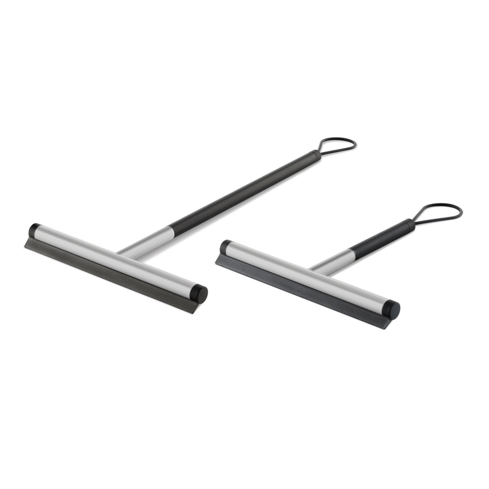 Zack Jaz Brushed Stainless Steel Short Handle Squeegee 40326