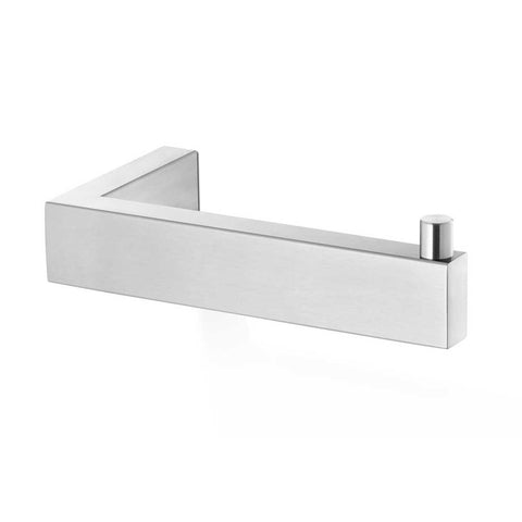 Zack Linea Brushed Stainless Steel Toilet Roll Holder - Premium German Design