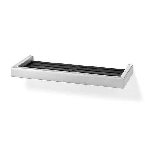 Zack Linea Premium Brushed Steel Shower Shelf - Luxury 35.2cm Bathroom Storage