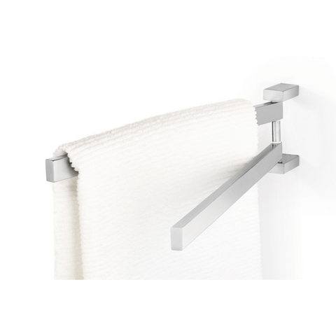 Zack Linea Brushed Stainless Steel 44.5 cm Swivel Towel Rail 40380
