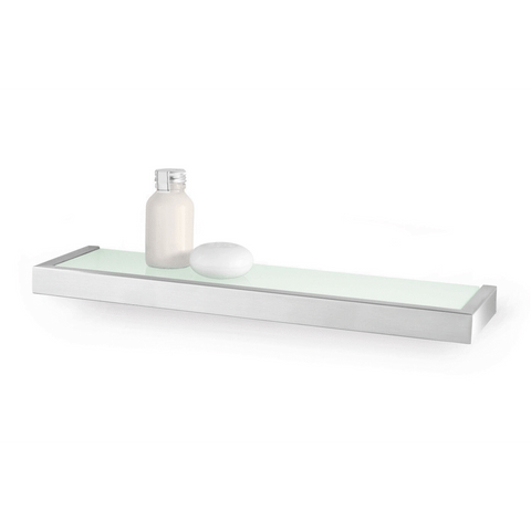 Zack Linea Brushed Stainless Steel 46.5 cm Bathroom Shelf 40384