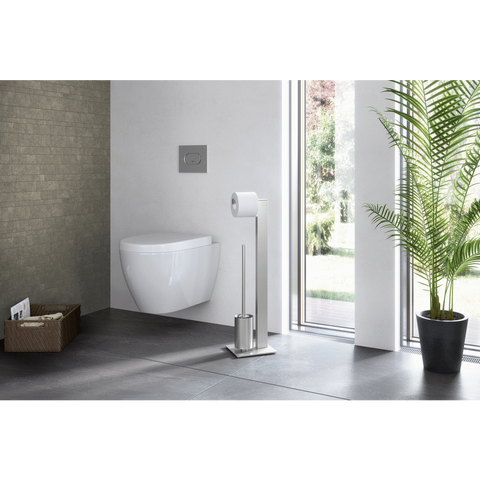 Zack Atore Brushed Stainless Steel Toilet Butler 40417