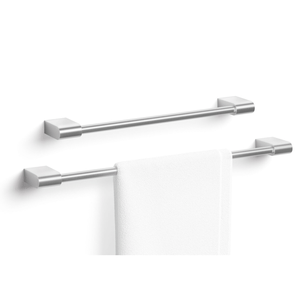Zack Atore Brushed Stainless Steel 50 cm Towel Rail 40421