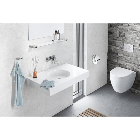 Zack Atore Polished Stainless Steel Toilet Roll Holder with Flap 40453