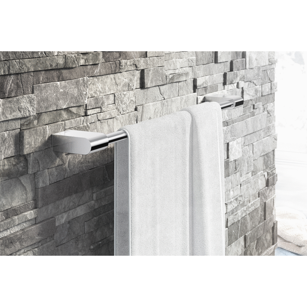 Zack Atore Polished Stainless Steel 50 cm Towel Rail 40459