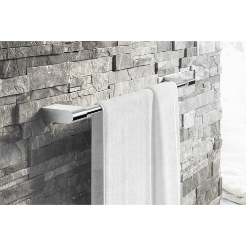 Zack Atore Polished Stainless Steel 50 cm Towel Rail 40459