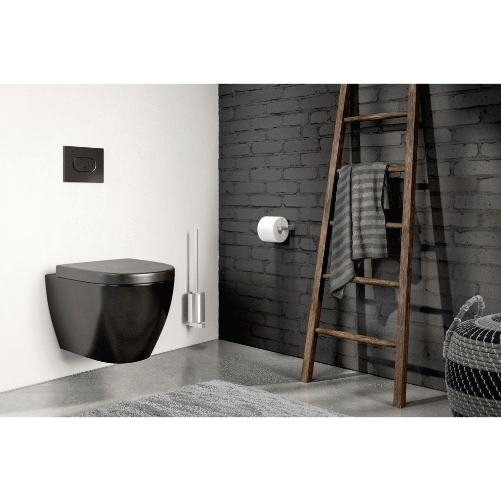 Zack Carvo Brushed Stainless Steel Toilet Roll Holder 40480