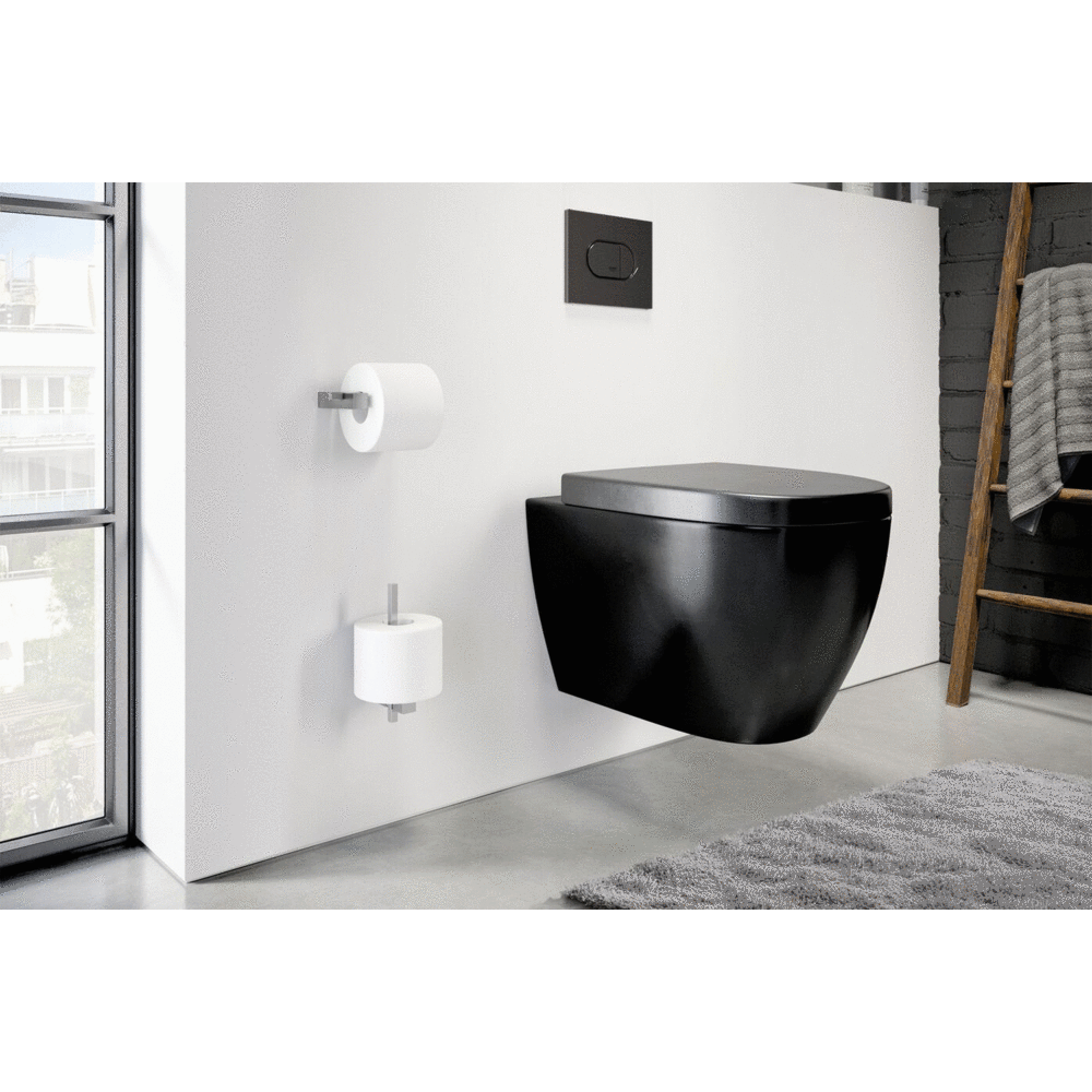 Zack Carvo Brushed Stainless Steel Toilet Roll Holder 40480