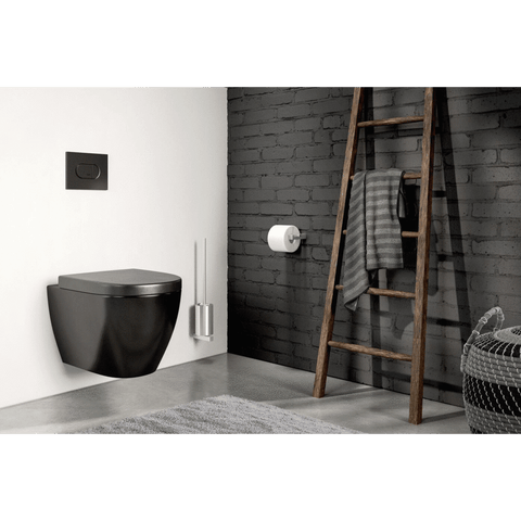Zack Carvo Brushed Stainless Steel Toilet Roll Holder 40480