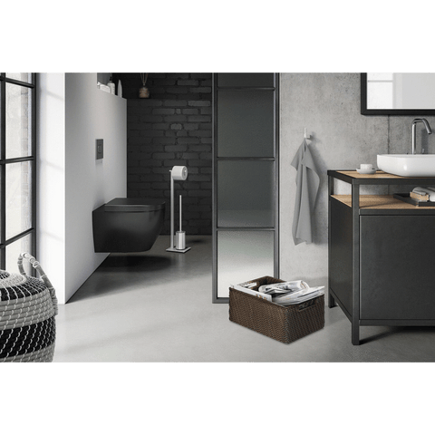 Zack Carvo Brushed Stainless Steel Toilet Butler 40488