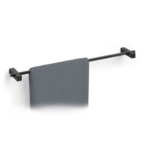 Zack Carvo Powder Coated Black Stainless Steel 66 cm Towel Rail 40502