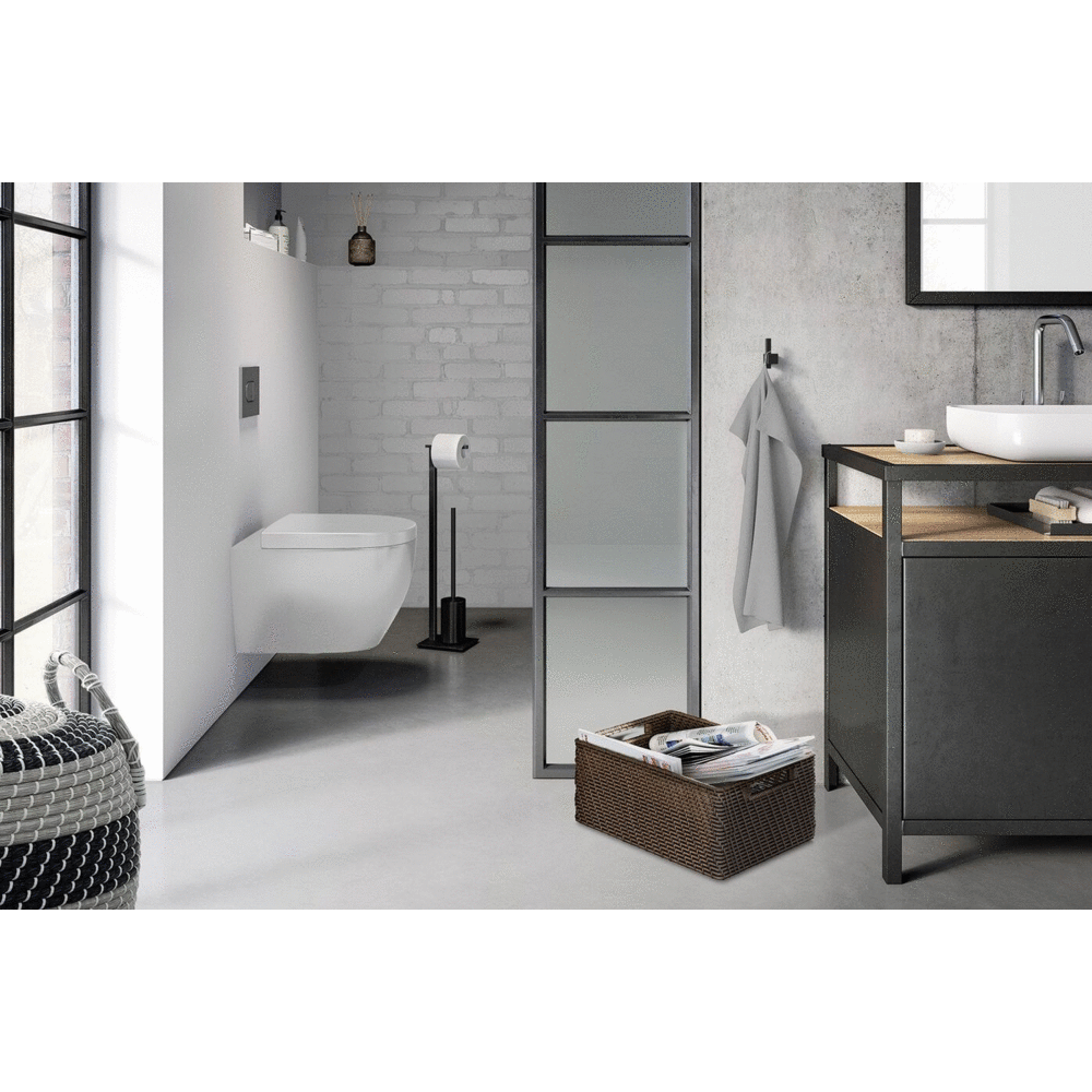 Zack Carvo Premium Black Towel Hook - German Engineered Stainless Steel
