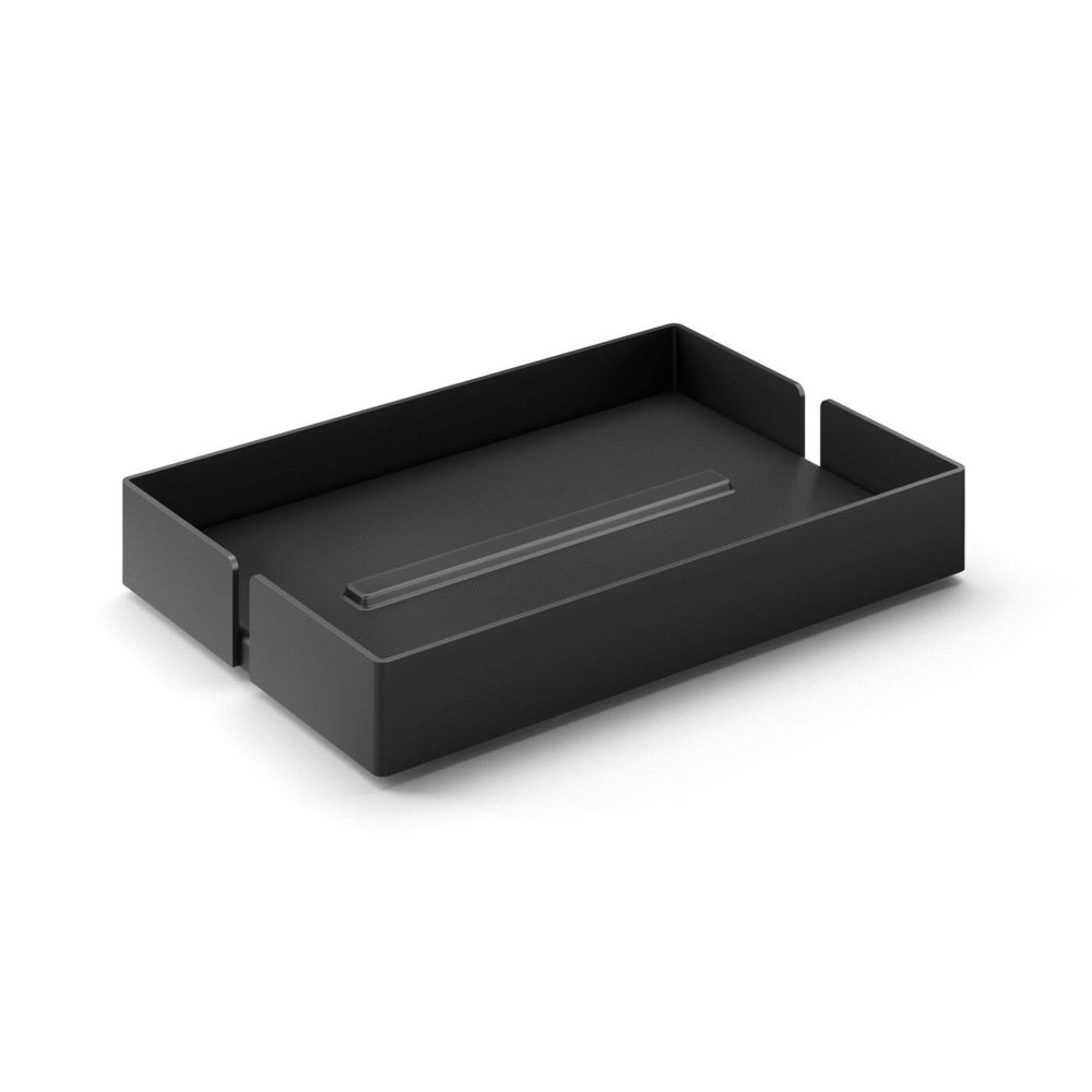 Zack Potes Black Stainless Steel Soap Dish