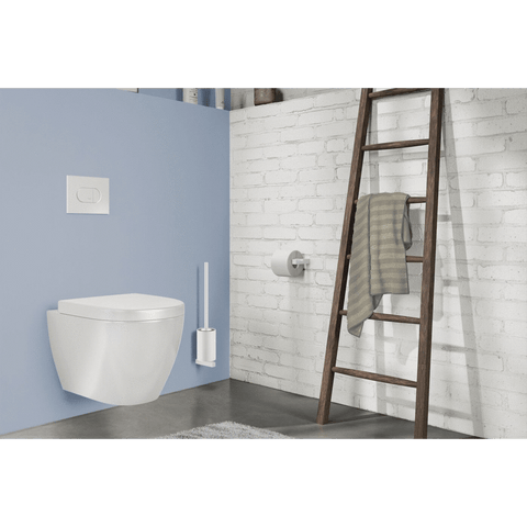 Zack Carvo White Stainless Steel Toilet Roll Holder 40810