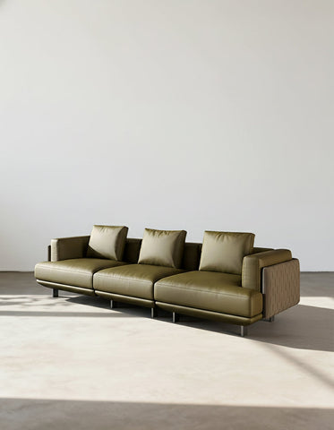 Ortiz Two Seater, Three Seater Sofa, With Storage, Real Leather
