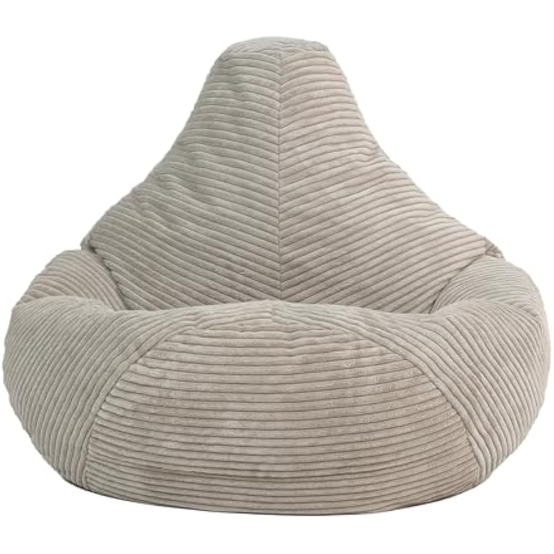 icon Dalton Kids Bean Bag, Beige, Cord Kids Bean Bag Chair with Filling Included for Girls and Boys, Childrens Chair, Beanbags for Children, Playroom Décor, Bedroom Accessories