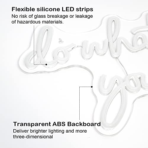 SIGNSHIP Do What You Love Neon Sign Pink LED Words Neon Light Wall Decorative Sweet LED Light Letter Led Sign for Bedroom Bar Wedding Birthday Party Valentine's Day Christmas Decor Gift