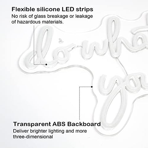 SIGNSHIP Do What You Love Neon Sign Pink LED Words Neon Light Wall Decorative Sweet LED Light Letter Led Sign for Bedroom Bar Wedding Birthday Party Valentine's Day Christmas Decor Gift