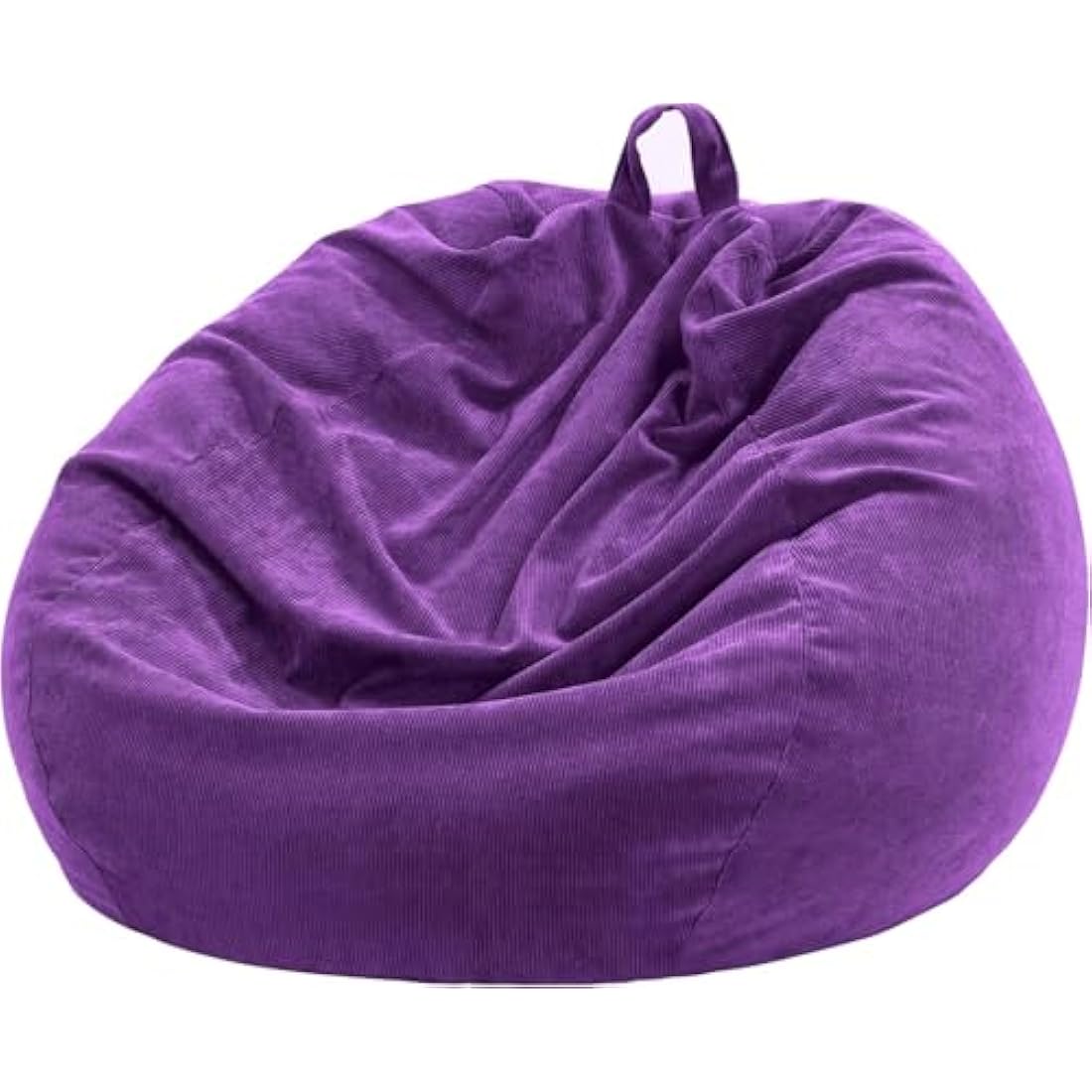 Nobildonna Bean Bag Chair Cover (No Filler) for Kids and Adults. Extra Large 300L Bean Bag Stuffed Animal Storage Washable Soft Premium Corduroy Stuffed Plush Toys Bean Bag Cover (Ultra Violet)
