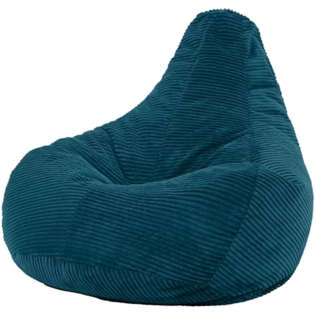 icon Dalton Cord Recliner Bean Bag, Teal Green, Large Adult Bean Bag Chair with Filling Included, Comfy Chair, Living Room Furniture, Bedroom Furniture